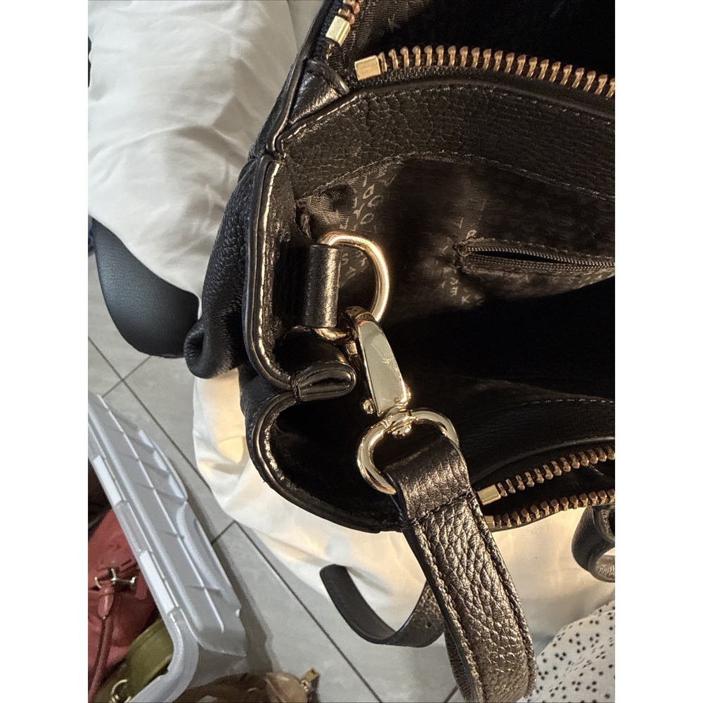 Kate Spade Mulberry Street Leighann Satchel Handbag Black Pebbled Leather - Picture 7 of 12